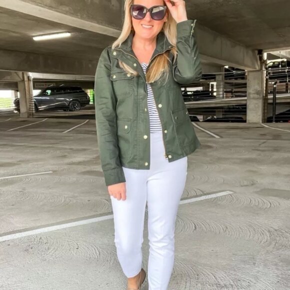 J Crew resin-coated twill field jacket - Picture 8 of 11